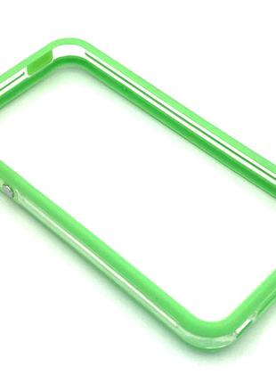 Чехол Бампер Plastic iPhone 4/4S Green
