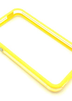 Чехол Бампер Plastic iPhone 4/4S Yellow