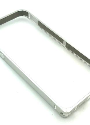 Чехол Бампер Metall Corner Lock iPhone 5/5S Silver