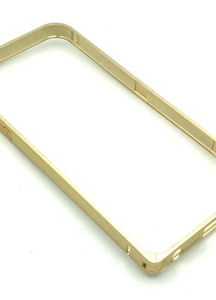 Чехол Бампер Metall Corner Lock iPhone 5/5S Gold