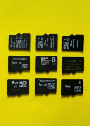 Карта памяти microSD 8 GB Nokia Samsung, lg, fly, moto, lenovo
