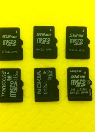 Карта памяти microSD 512 MB Nokia Samsung, lg, fly, moto, lenovo