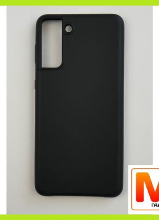 Чехол накладка Jelly Silicone Case Samsung S21 Plus Black (Чор...