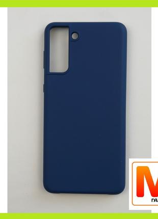 Чехол накладка Jelly Silicone Case Samsung S21 Plus Sea Blue (...