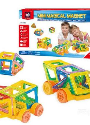 ХИТ ПРОДАЖ!Детский магнитный конструктор Mini Magical Magnet 3...