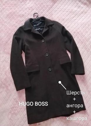 Hugo boss пальто шерстяное