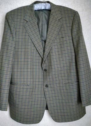 Мужской шерстяной удлиненный  пиджак от lee baron