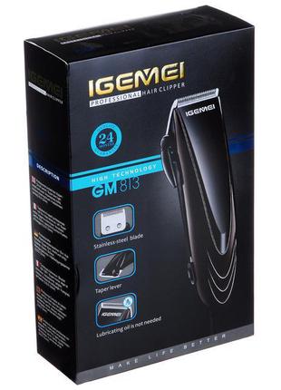 Професійна машинка - триммер для стрижки волосся Gemei GM-813 ...
