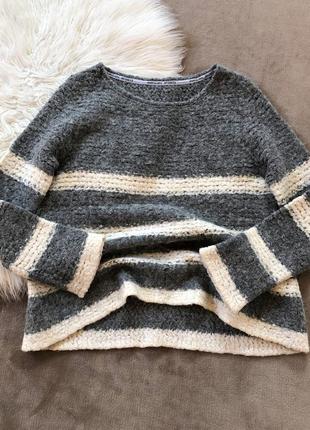 Женский теплый шерстяной свитер джемпер marc cain