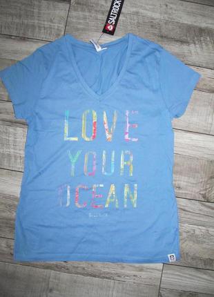 Котоновая футболка saltrock love your ocean p.14