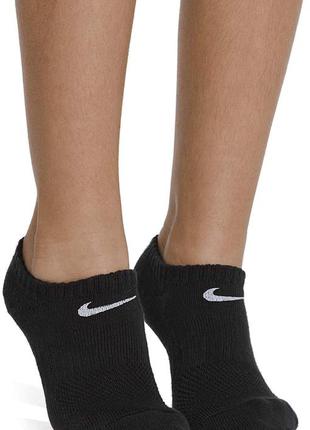 Короткие носки для тренинга каждодневные носочки следы чёрные