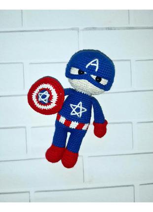 Мягкая игрушка, капитан америка, супергерой