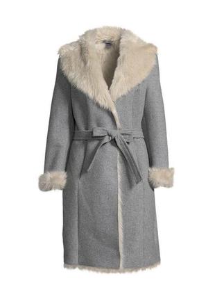 Теплое пальто на меху шерсть премиум качества s.oliver