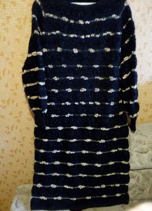 Вязаное платье ручная работа