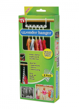 Набір вішалок для одягу wonder hanger 8 шт