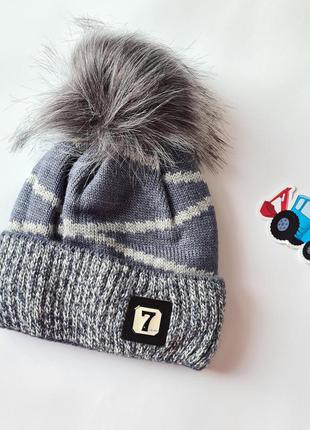 Зимова шапка для хлопчиків