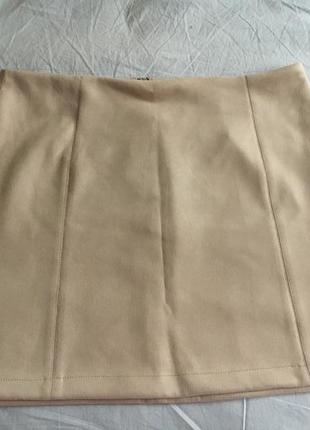 New look юбка мини(ткань-« искусственный замш.»14р.)