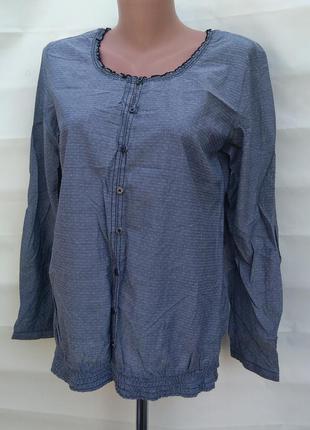 Стильная блузка рубашка хлопок р. 38 м s.oliver