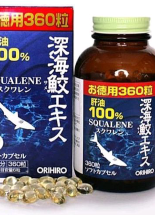 Японский «Акулий Сквален» Orihiro — мощный продукт здоровья.