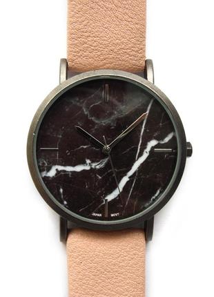 Geneva platinum черный мрамор часы из сша механизм japan sii