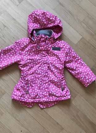 Демисезонная термо курточка для девочки 1-2 года