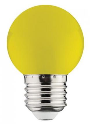 Светодиодная лампочка желтая (1W, цоколь E27) RAINBOW