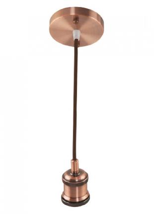 Світильник підвісний стельовий (цоколь Е27, метал, мідь) лампа...