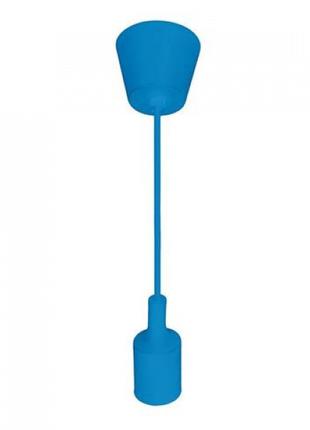 Светильник подвесной потолочный (цоколь Е27, пластик, голубой)...