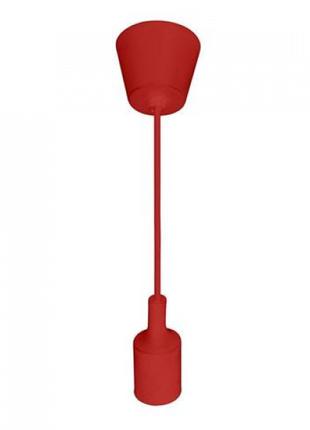 Светильник подвесной потолочный (цоколь Е27, пластик, красный)...