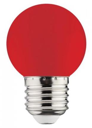 Светодиодная лампочка красная (1W, цоколь E27) RAINBOW