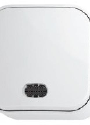 Вимикач 1-клавішний з підсвіткою білий EVA