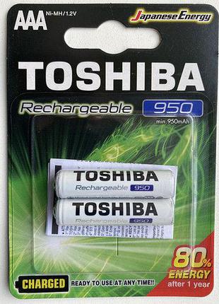 Аккумуляторы TOSHIBA HR03/AAA 1.2V 950mAh NI-MH (TNH-03GAE BP-2C)