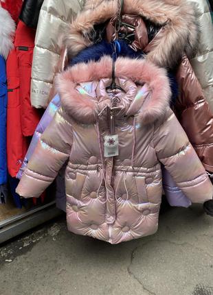 Курточка на девочку пальто зима эко пух