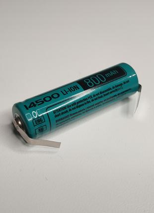 Аккумулятор с лепестками Videx Li-Ion 14500 3,7V 800mAh