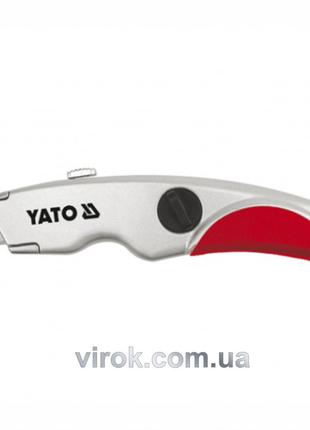 Нож YATO с трапециевидным лезвием + 2 запасные лезвия YT-7520