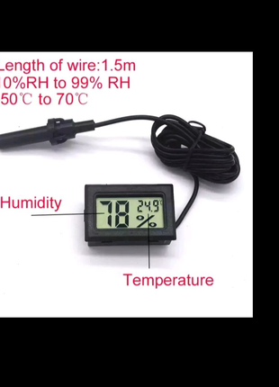 Цифровой термометр-гигрометр 2в1