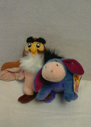 Мягкая игрушка с биркой Дисней Disney Винни пух и пятачок Иа сова