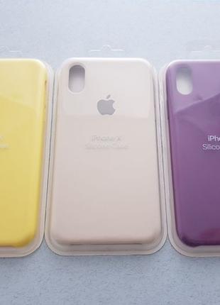 Apple iPhone X чехол SILICON CASE силиконовый ВСЕ ЦВЕТА и МОДЕЛИ