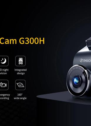 Видеорегистратор 360 G300H Premium Dash Cam, GPS