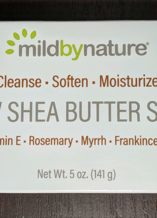 Оригинальное американское мыло Mild by Nature с ароматом масла ши