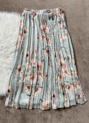 Женская красивая длинная плиссированная юбка плиссе h&m