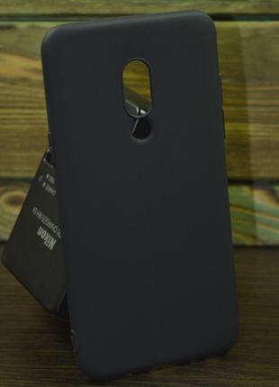 Защитный чехол на Meizu 15 тонкий черный