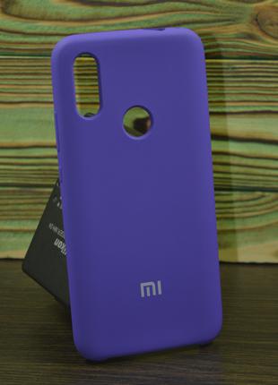 Защитный чехол на Xiaomi Redmi 7 Silicone Case фиолетовый