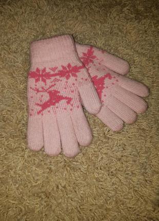 Двойные перчатки подросток детские