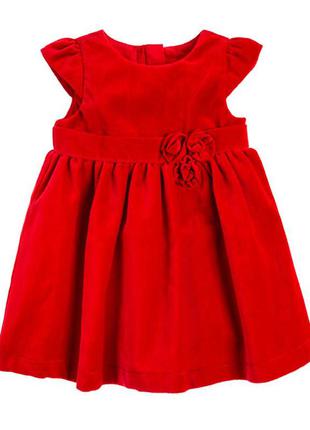 Cool club. нарядное платье красное на годик, 80 размера.
