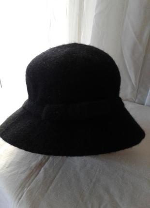 Шляпа панама темно-серая из шерсти ламы женская primark