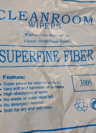 Серветки для чищення Cleanroom Wipers 440 шт 4*4 дюйма для чищ...