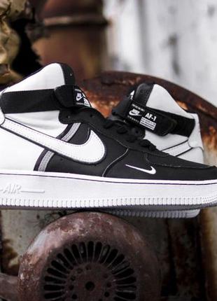 Кроссовки Nike Air Force High LV8 Black White. Кросівки Найк А...