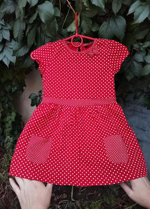 Красное платье на девочку 4-5лет