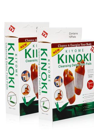Пластир для детоксикації Kinoki Cleansing Detox Foot Pads (Whi...